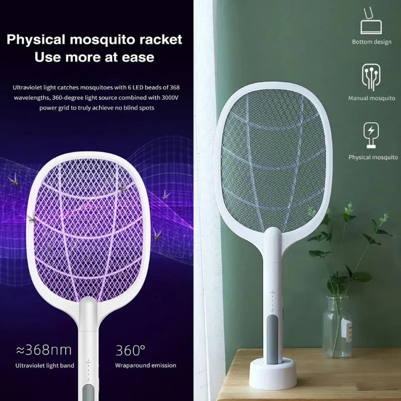 Nova USB Rechargeable Mosquito Racket  ME-903 Model   Electric Insect Killer Swatter  For Indoor & Outdoor Use