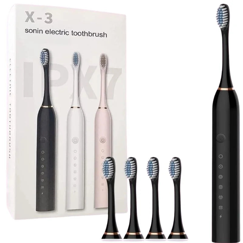 X3 Sonic Electric Toothbrush Rechargeable | USB Fast Charging Toothbru ...