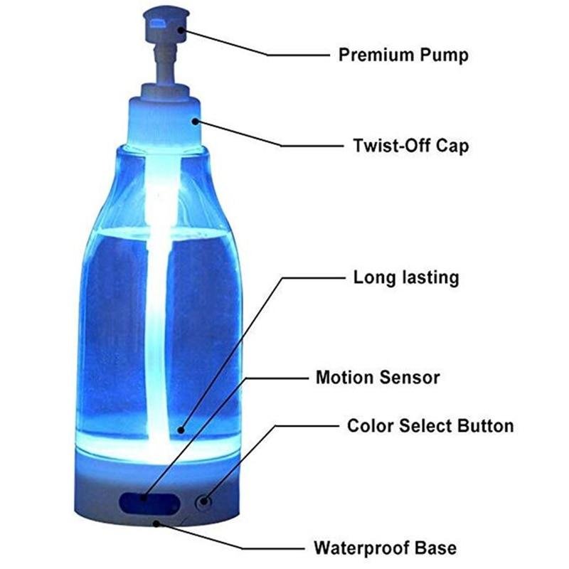 Brite LED Colorful Liquid Glowing Bottle Hand Tool Sensor Light - Jaiqkam
