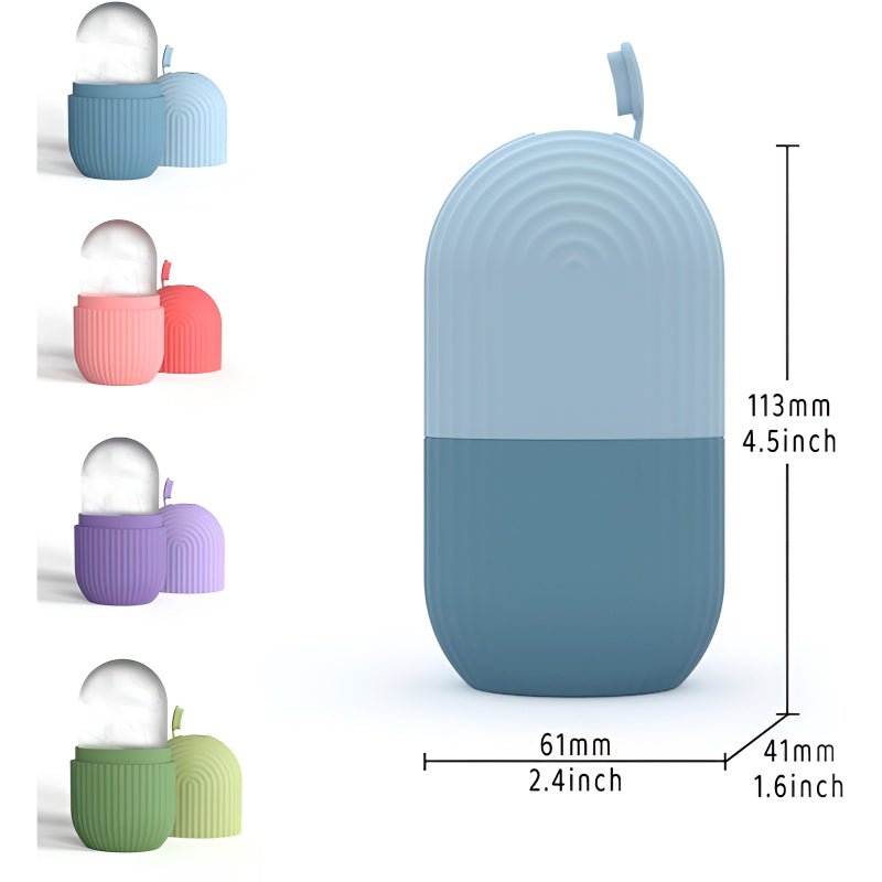 Easy Use Multi - Purpose Mini Silicone Facial Ice Roller for Ultimate Skincare - Jaiqkam