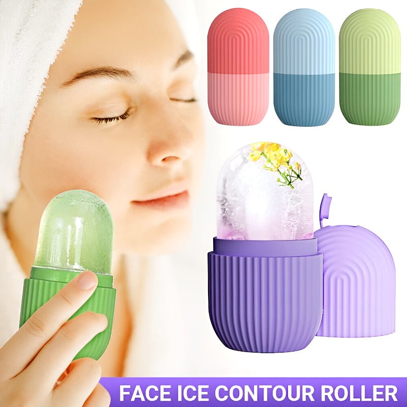 Easy Use Multi - Purpose Mini Silicone Facial Ice Roller for Ultimate Skincare - Jaiqkam