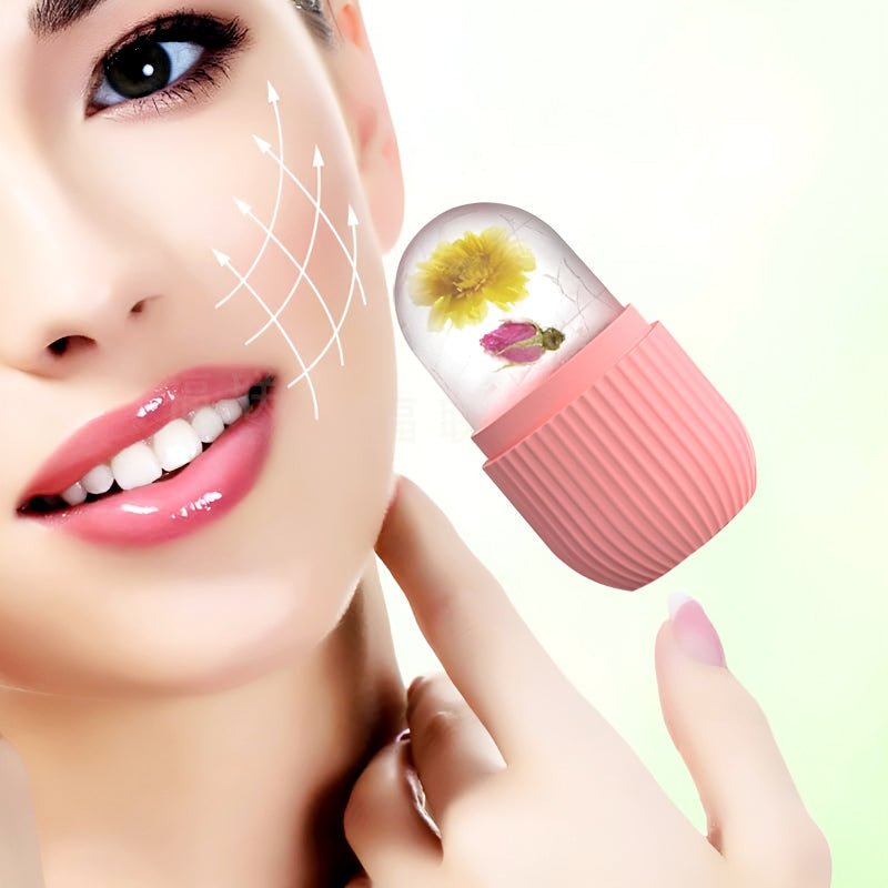 Easy Use Multi - Purpose Mini Silicone Facial Ice Roller for Ultimate Skincare - Jaiqkam