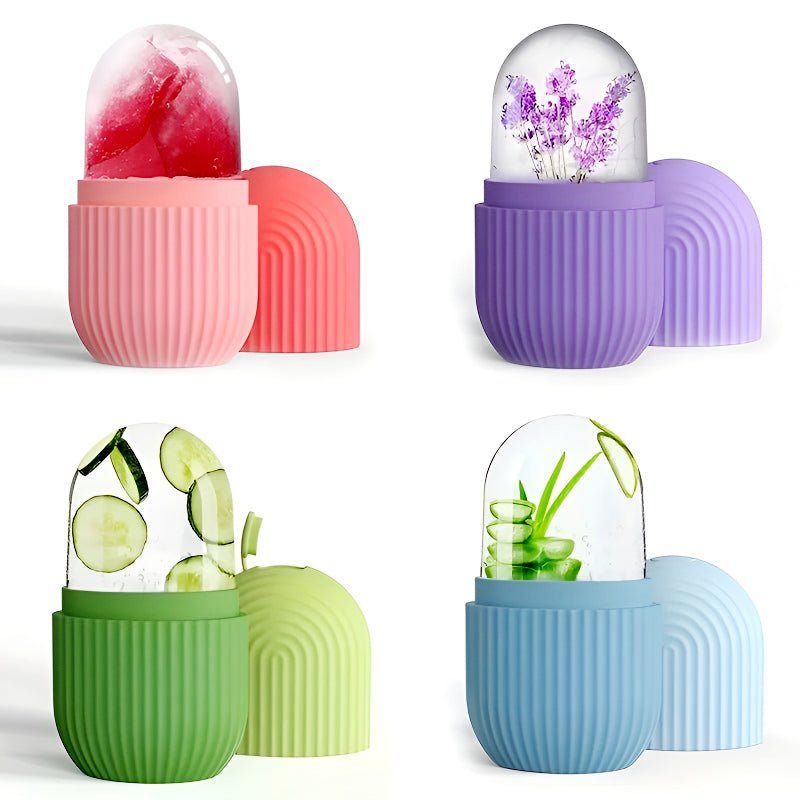 Easy Use Multi - Purpose Mini Silicone Facial Ice Roller for Ultimate Skincare - Jaiqkam