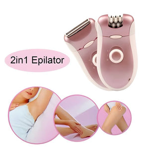 KM - 2068 Kemei 2 - In - 1 High - Quality Electric Rechargeable Shaver Epilator For Women - Jaiqkam