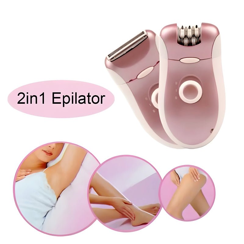 KM - 2068 Kemei 2 - In - 1 High - Quality Electric Rechargeable Shaver Epilator For Women - Jaiqkam
