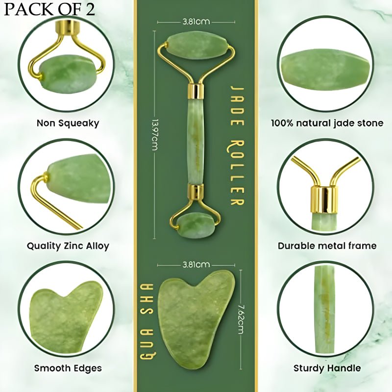 Pack Of 2 Contow Facial Roller And Massager For Anti - Wrinkle And Puffy Eyes, Dark Circles - Jaiqkam