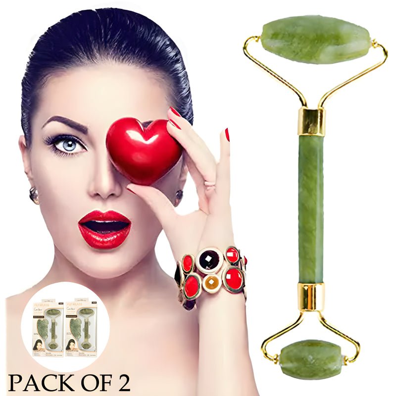 Pack Of 2 Contow Facial Roller And Massager For Anti - Wrinkle And Puffy Eyes, Dark Circles - Jaiqkam