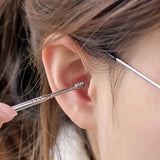 Pack of 3 Sets Stainless Steel Ear Wax Removal Kit with PU Leather Case (6 Pcs per Set) – Portable Ear Cleaner Tool Kit - Jaiqkam