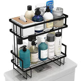 Premium Black Stainless Steel Organizer for Ultimate Bathroom Organization - Jaiqkam