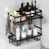 Premium Black Stainless Steel Organizer for Ultimate Bathroom Organization - Jaiqkam