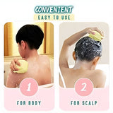 Set of 2 Soft Silicone Massage Bath Brushes with Soap Dispenser and Easy - Clean Design - Jaiqkam