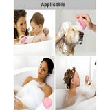 Set of 2 Soft Silicone Massage Bath Brushes with Soap Dispenser and Easy - Clean Design - Jaiqkam